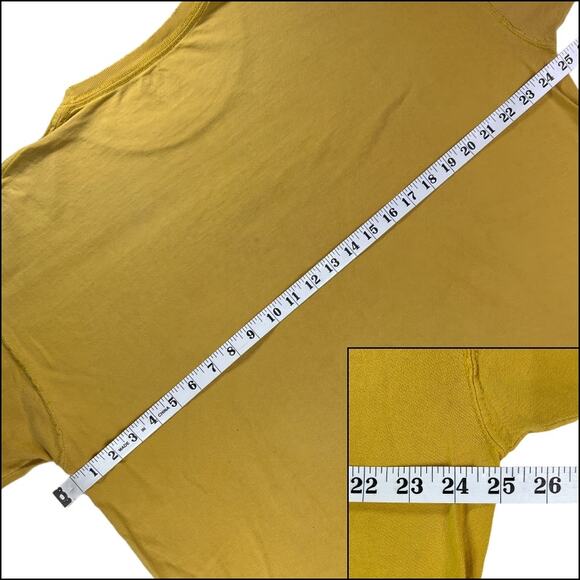 Fruit of the Loom Men's Short Sleeve Crew Neck Tee Shirt Yellow Work Clothes - Picture 7 of 11